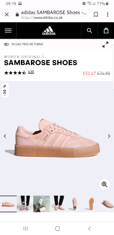 adidas sambarose ice pink